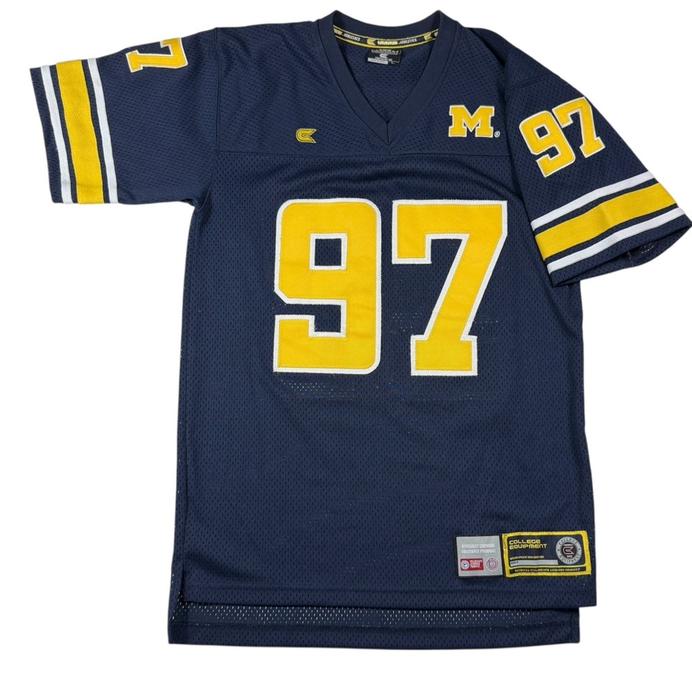 Michigan Wolverines Men’s Small / Youth Large Football Jersey #97 sewn on number